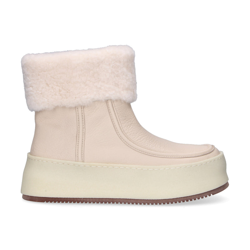 Massimo Santini boot Stefy pelle panna