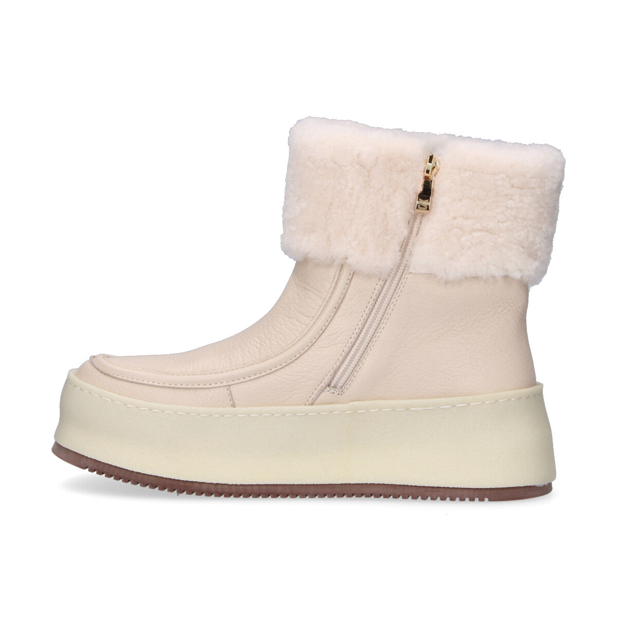 Massimo Santini boot Stefy pelle panna