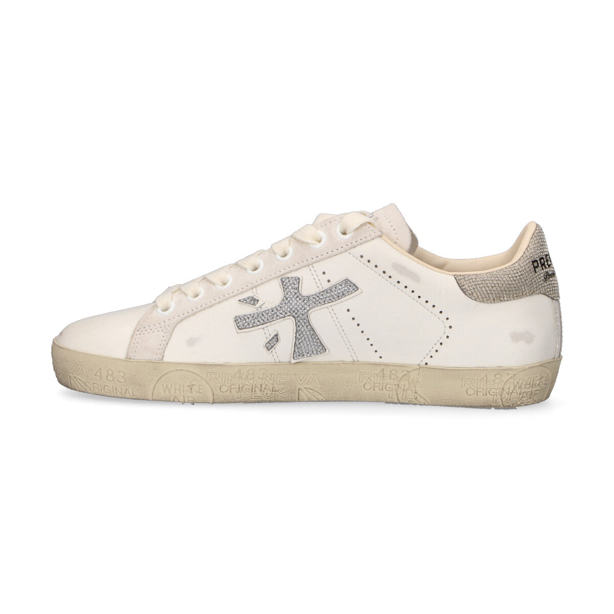 Premiata sneaker Stevend in pelle bianca