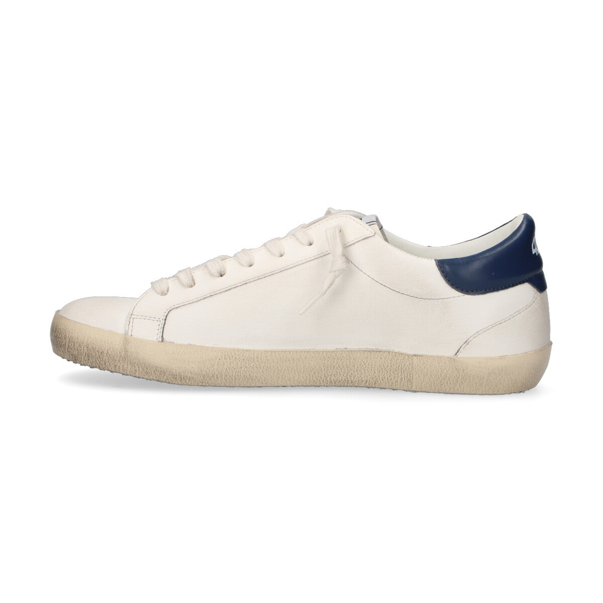 4B12 sneaker Suprime in pelle bianca blu