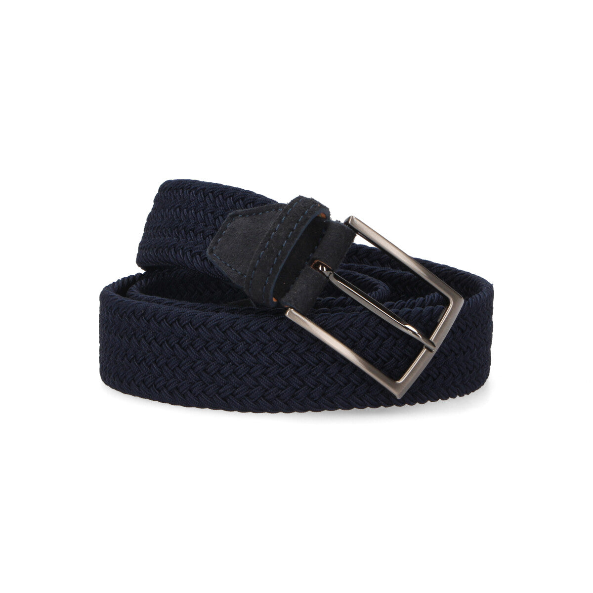 Paolo Da Ponte cintura intrecciata in tessuto blu