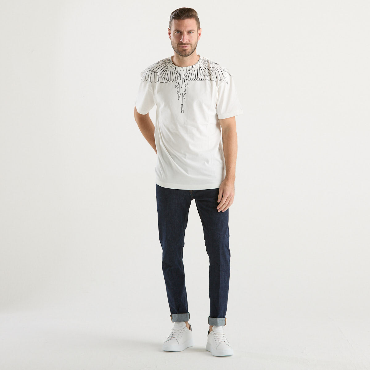 County of Milan t-shirt girocollo in tessuto white