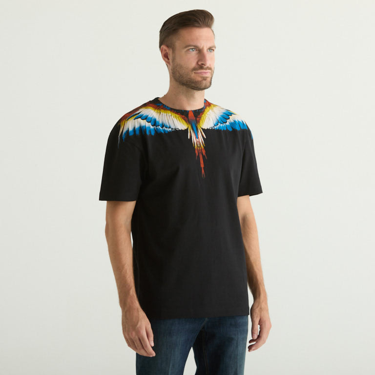 County of Milan t-shirt girocollo in tessuto black