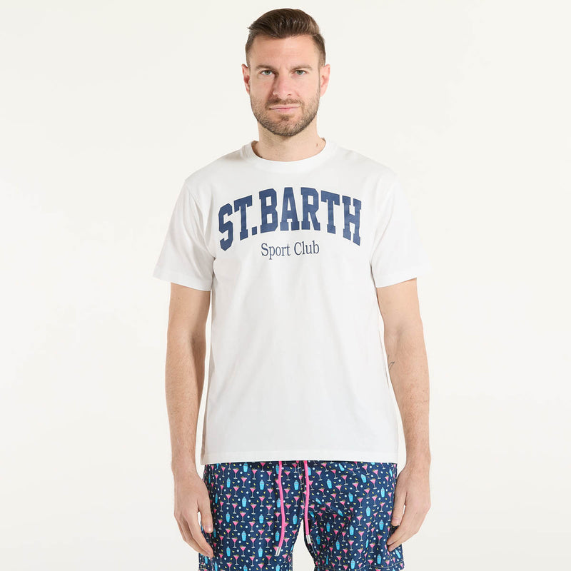 Mc2 Saint Barth t-shirt stb sport tessuto bianco