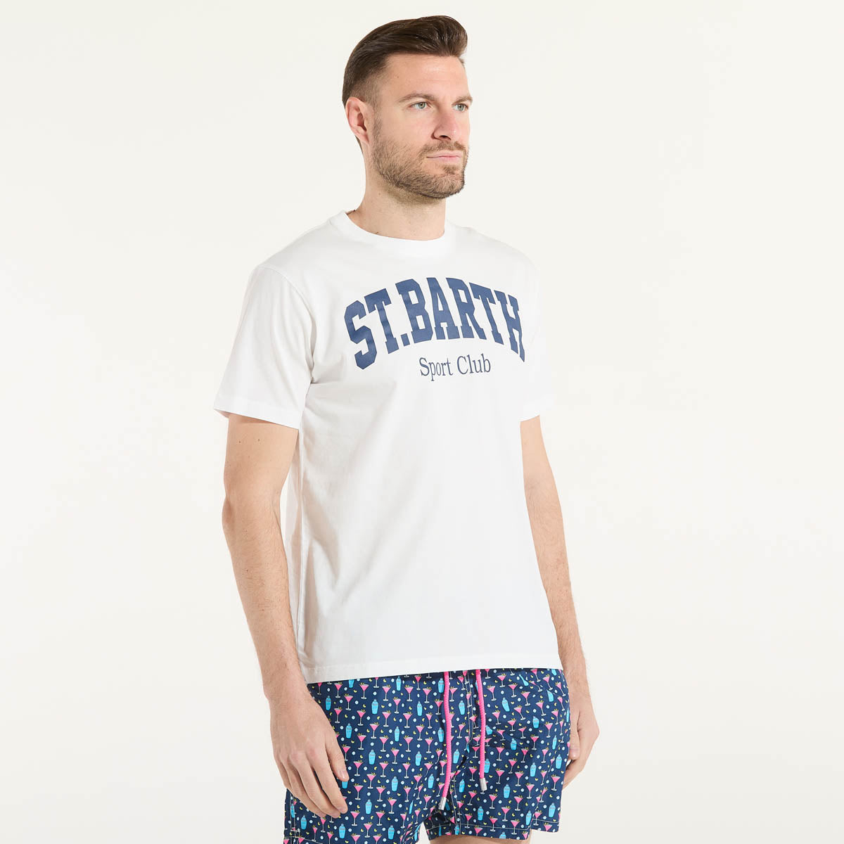 Mc2 Saint Barth t-shirt stb sport tessuto bianco