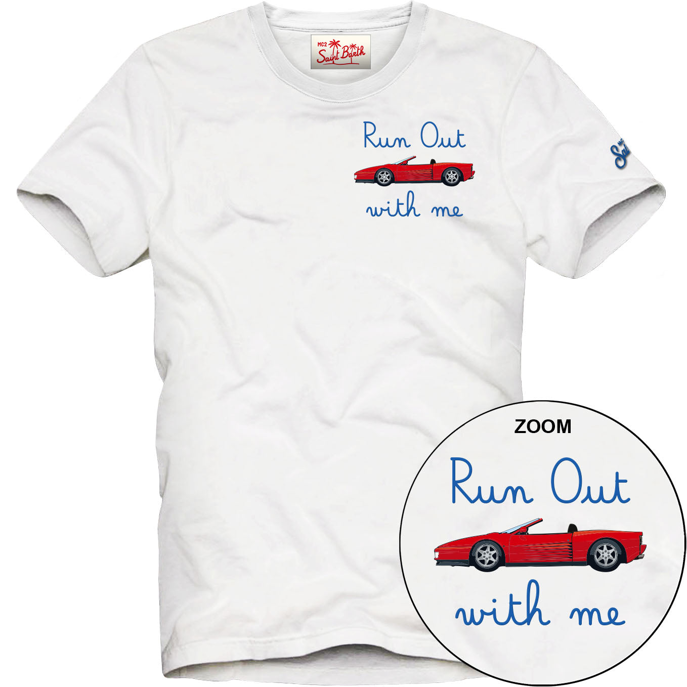 Mc2 Saint Barth t-shirt out car bianca
