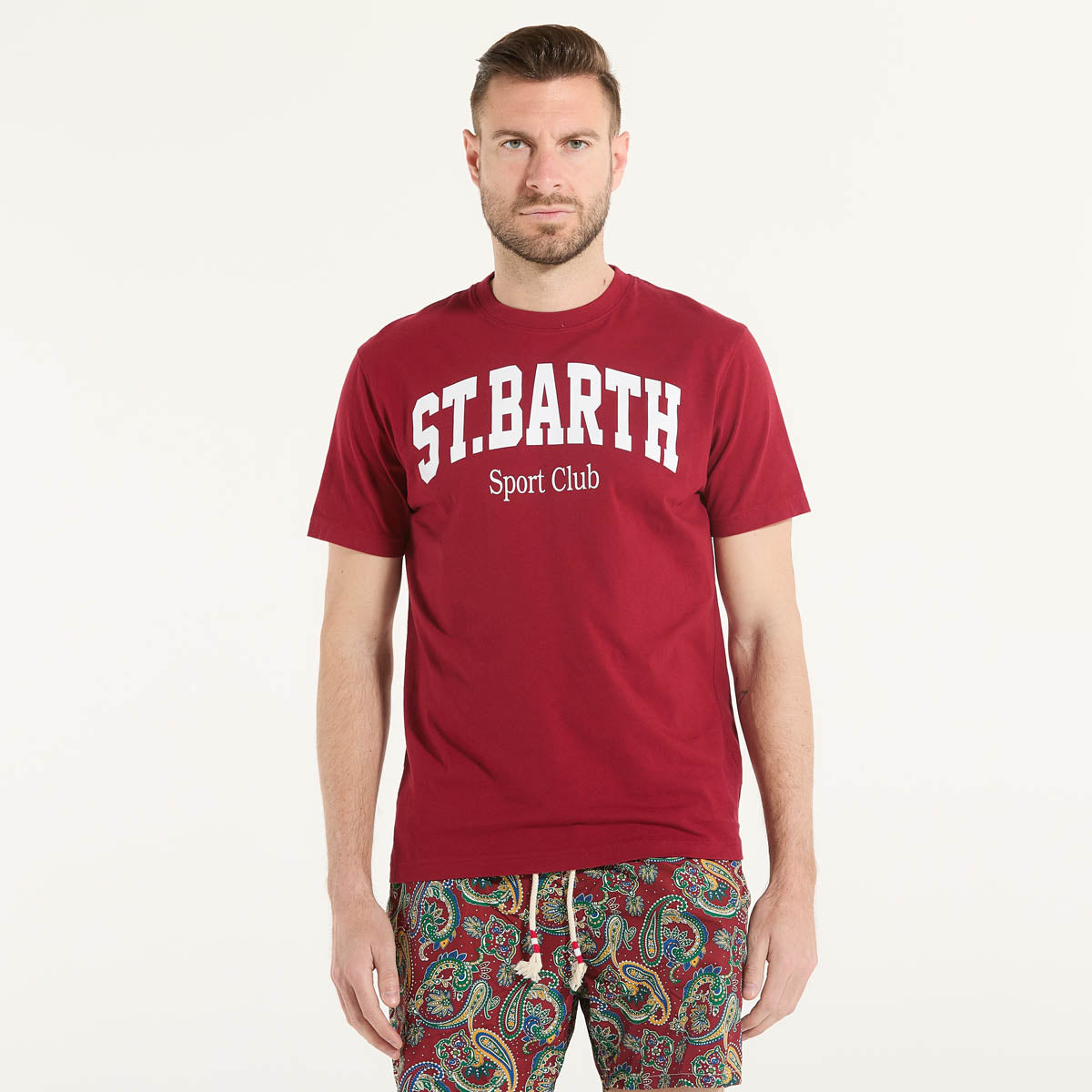 Mc2 Saint Barth t-shirt stb sport tessuto bordeaux