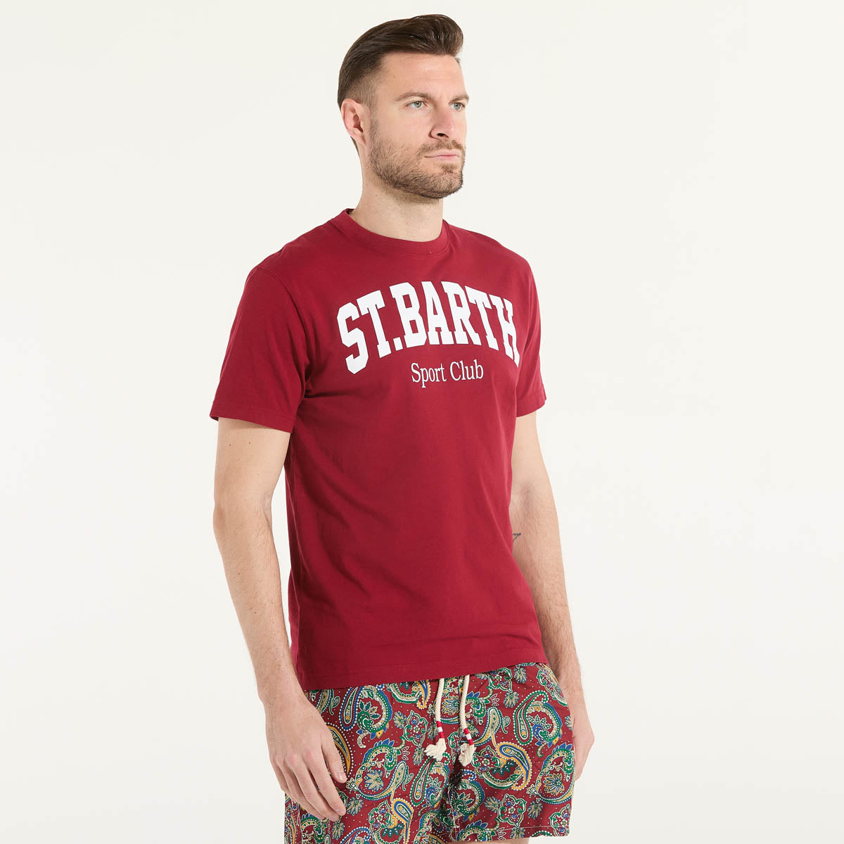 Mc2 Saint Barth t-shirt stb sport tessuto bordeaux