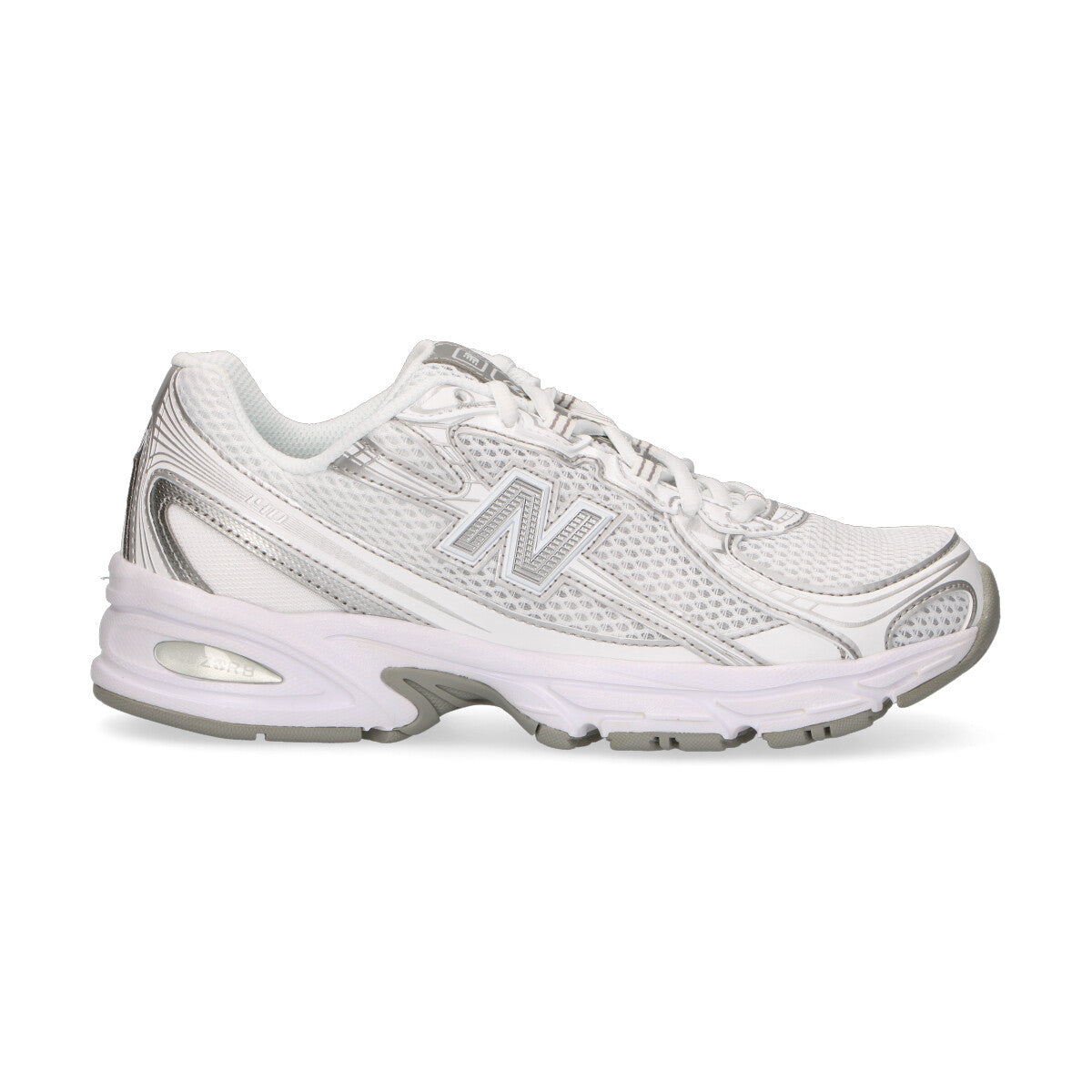 New Balance sneaker 740 bianca argento