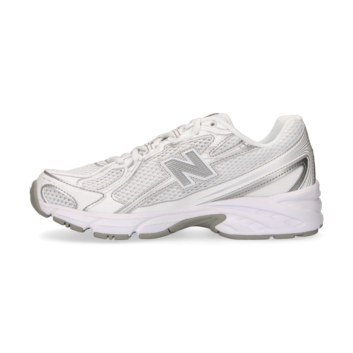 New Balance sneaker 740 bianca argento