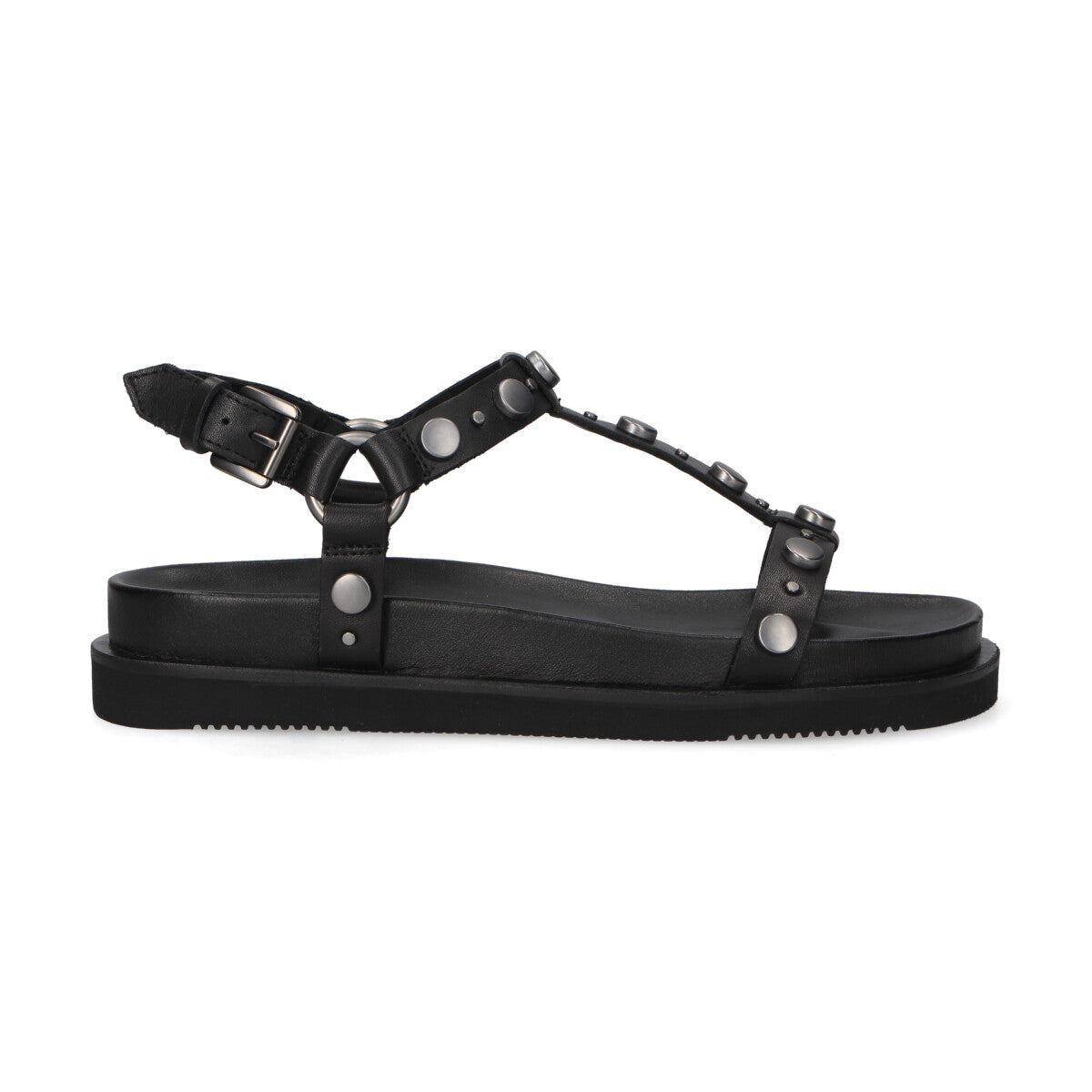 Ash sandalo Ugo borchie pelle nero