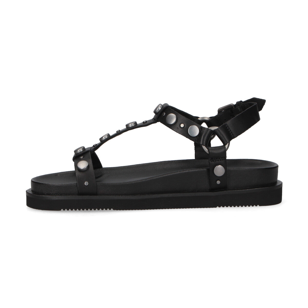 Ash sandalo Ugo borchie pelle nero