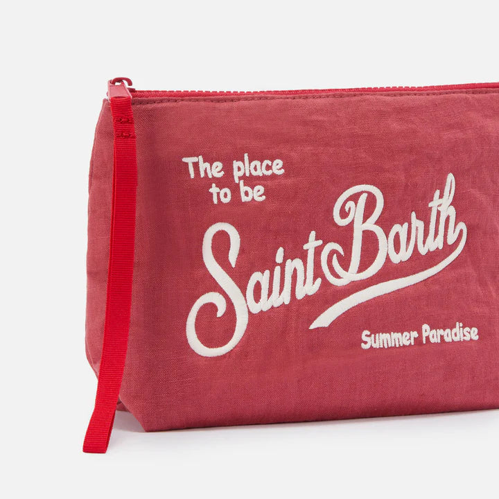 Mc2 Saint Barth pochette Aline soft linen vintage