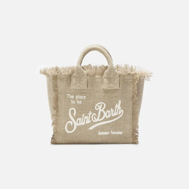 Mc2 Saint Barth borsa vanity mini linen beige