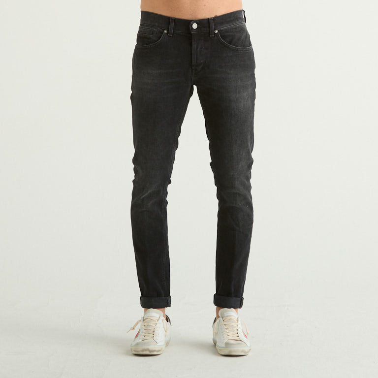 Dondup jeans geroge in denim stretch nero