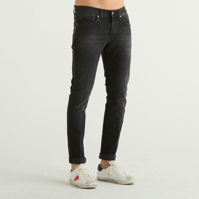 Dondup jeans geroge in denim stretch nero