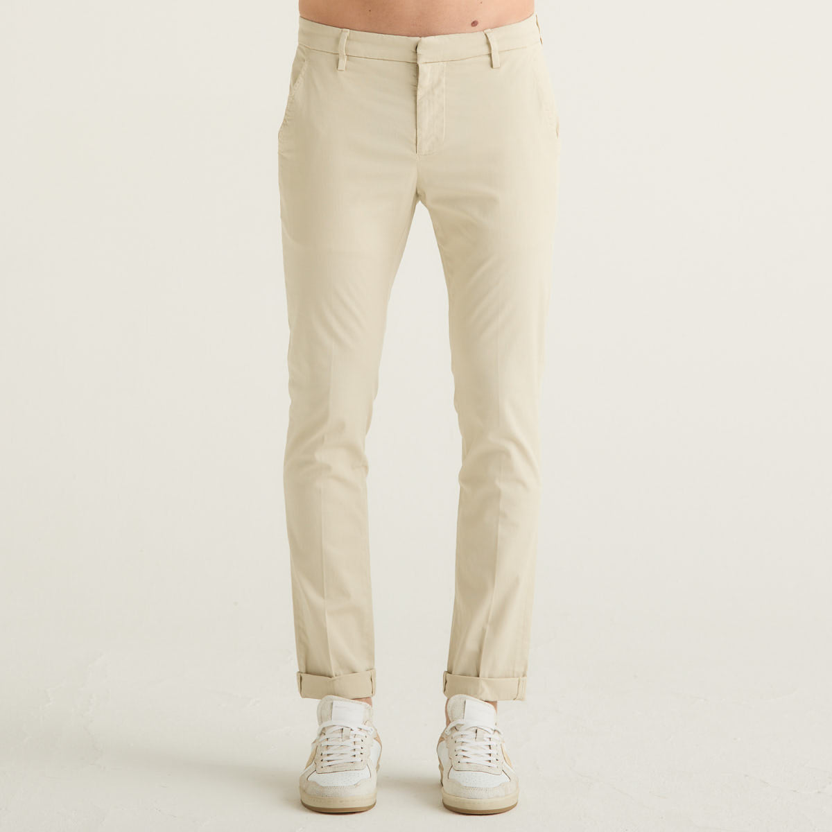 DonDup pantalone Gaubert in tessuto beige