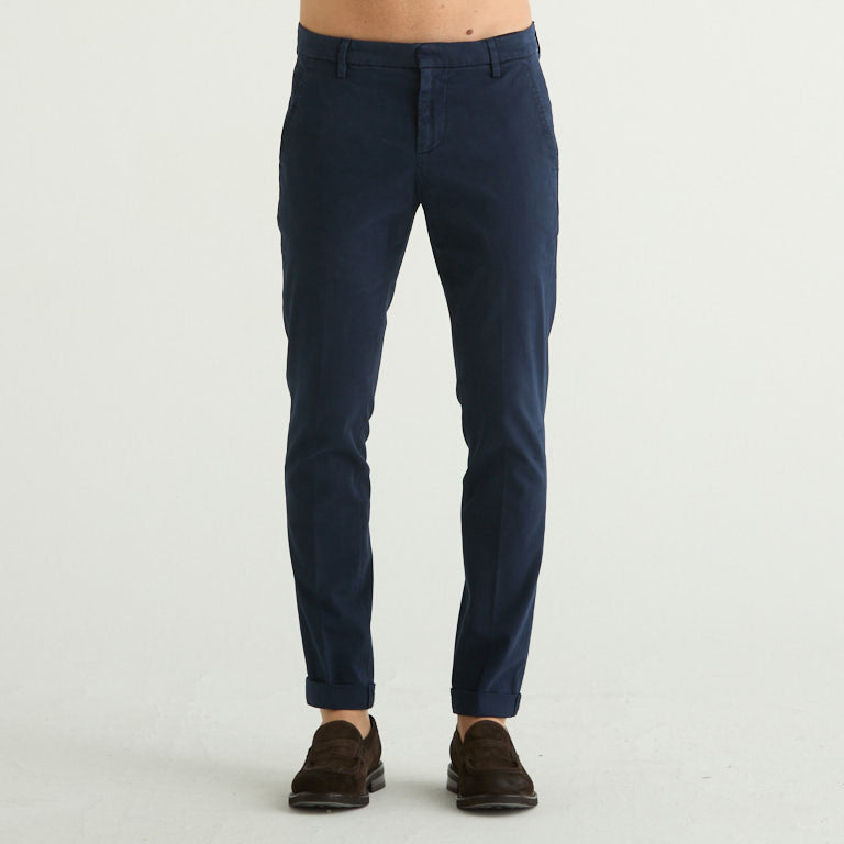 Dondup pantalone chino gaubert in tessuto blu