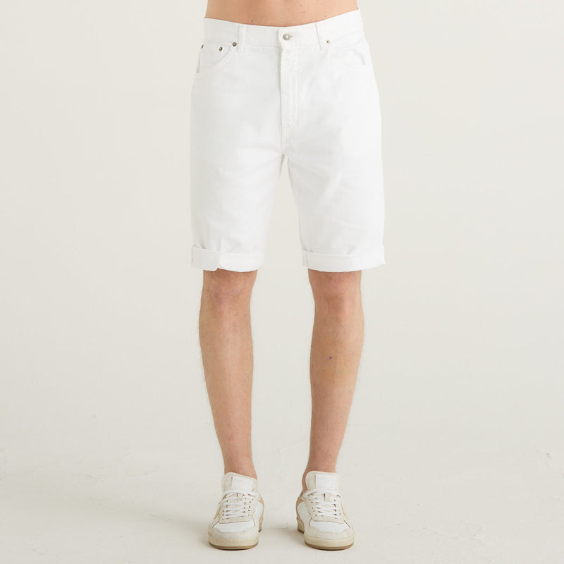 Dondup bermuda Lenz in tessuto bianco