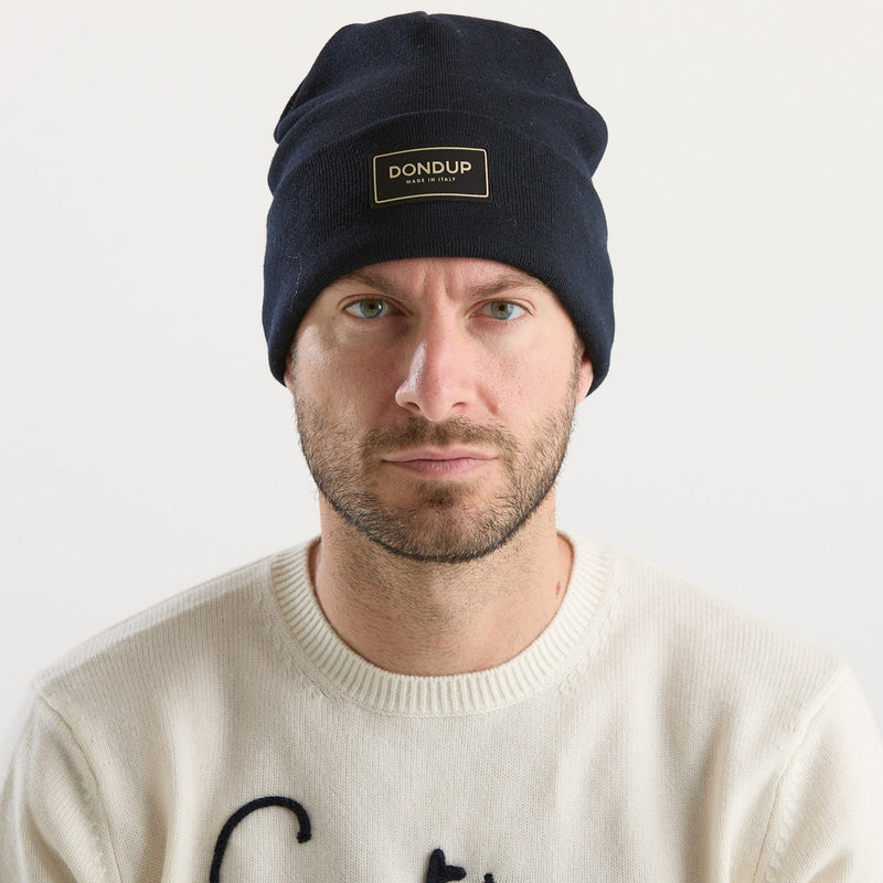 Dondup berretto logato blu