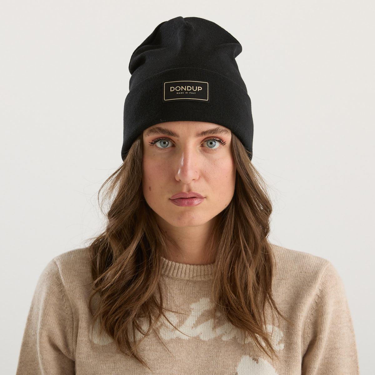 Dondup berretto logato nero