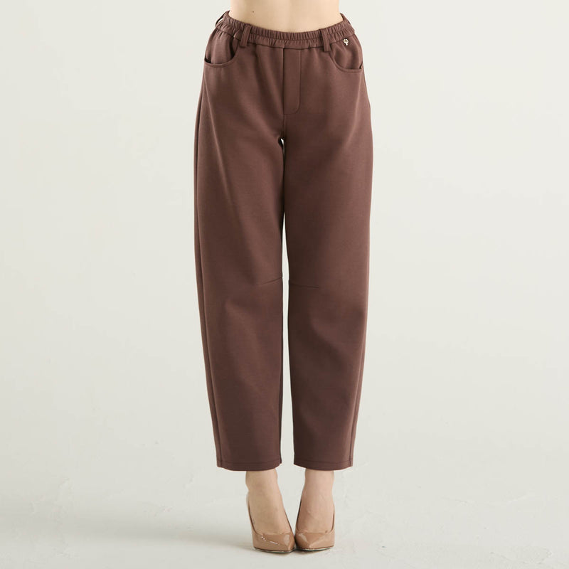 Philia Loft pantalone in punto milano marrone