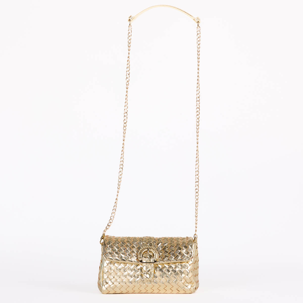 Pons Quintana borsa a tracolla in pelle oro