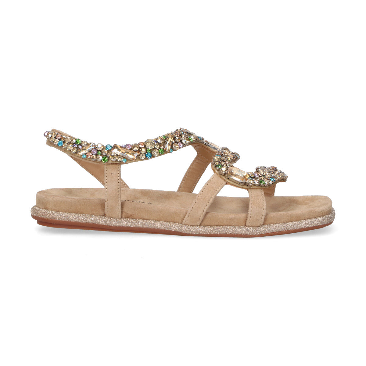 Alma En Pena sandalo Snake camoscio multicolor