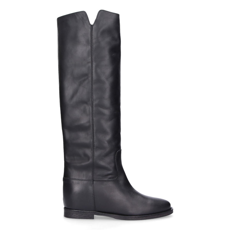 Via Roma 15 stivale in pelle nera