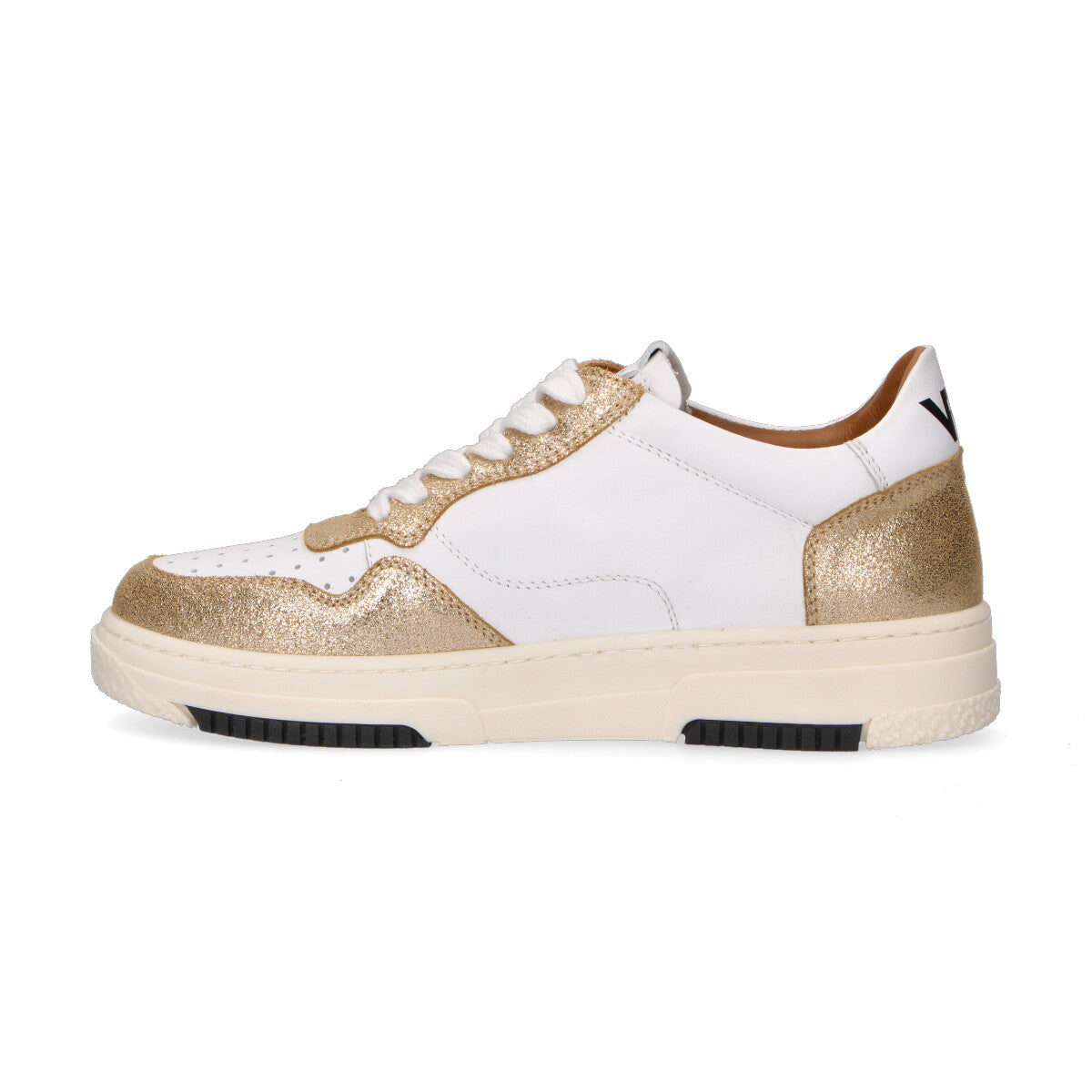 Via Roma 15 sneaker in pelle platino bianco