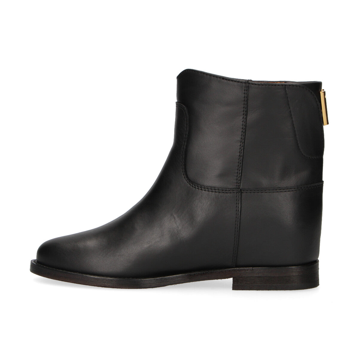 Via Roma 15 tronchetto V posteriore in pelle nera