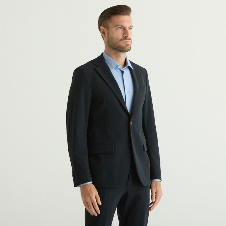 RRD giacca monopetto in tessuto surflex blu