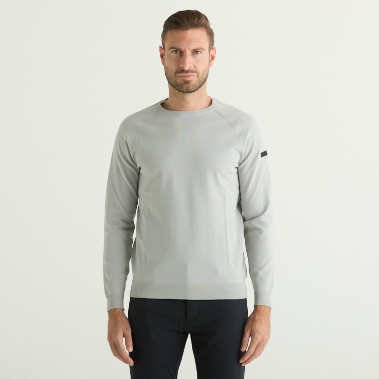 RRD maglioncino girocollo in tessuto tecnico grey