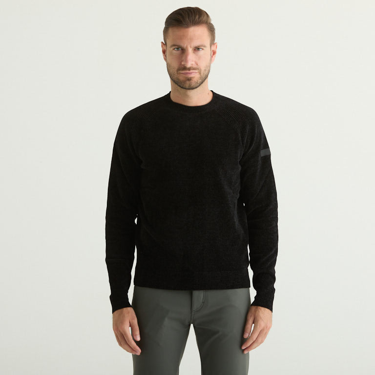 RRD maglione girocollo velluto nero