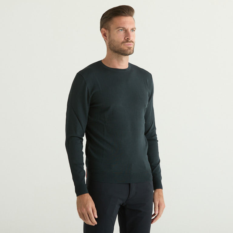 RRD maglione girocollo in tessuto tecnico grigio