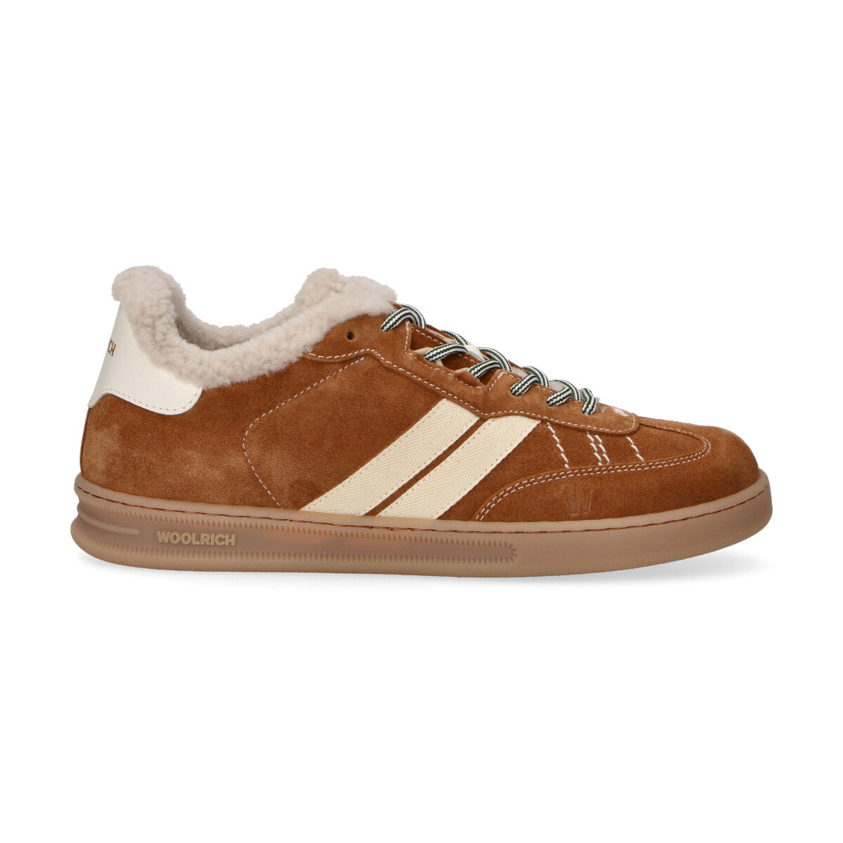 Woolrich Sneakers Doubleu Tennis in camoscio cuoio