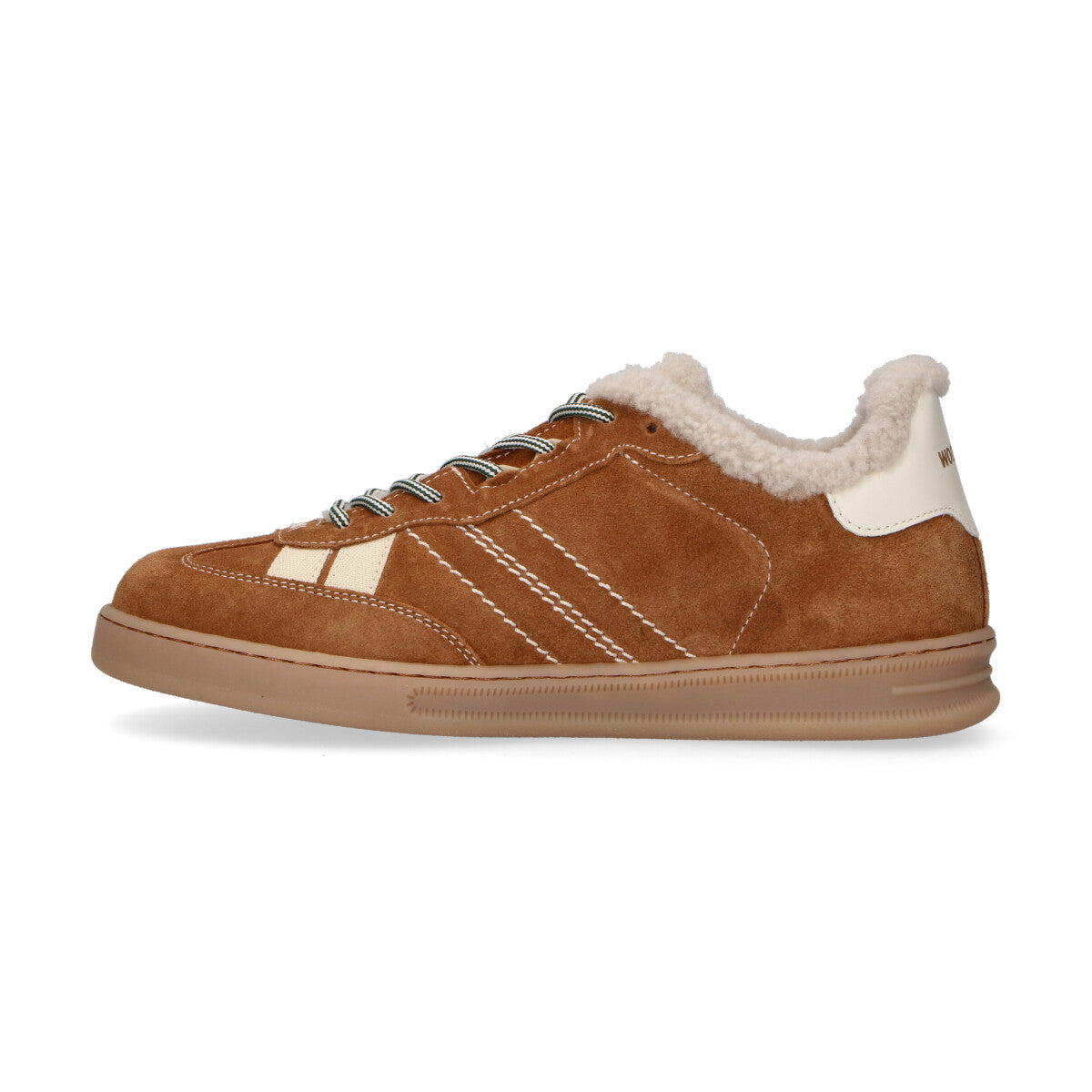 Woolrich Sneakers Doubleu Tennis in camoscio cuoio