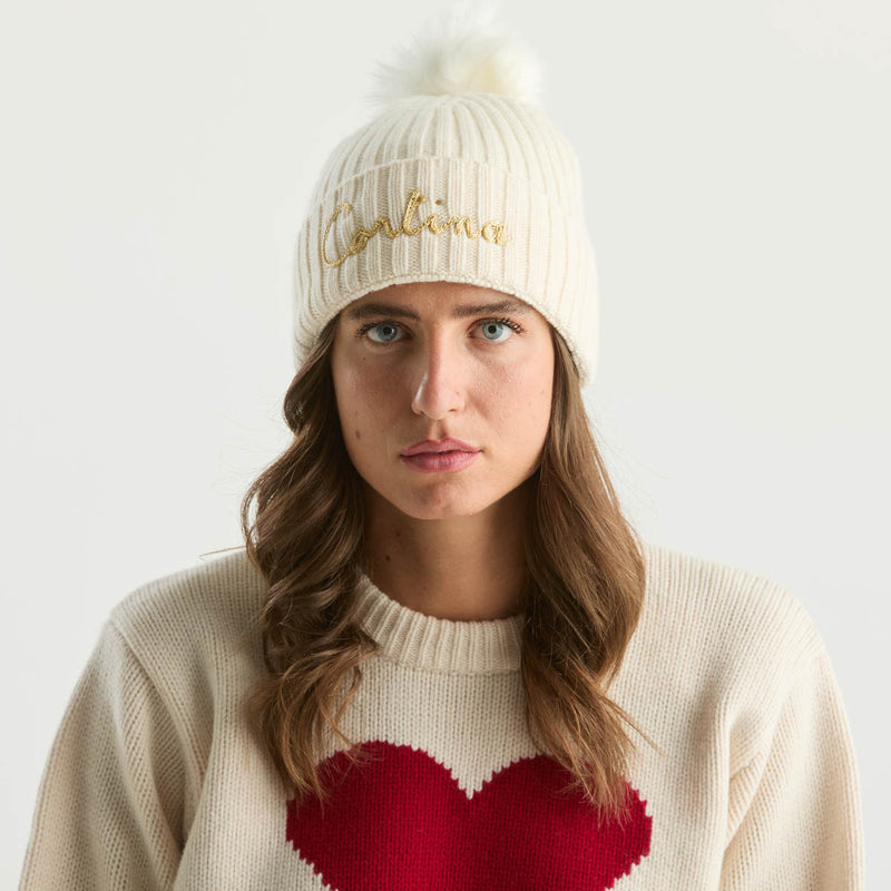 Mc2 Saint Barth berretto cortina panna