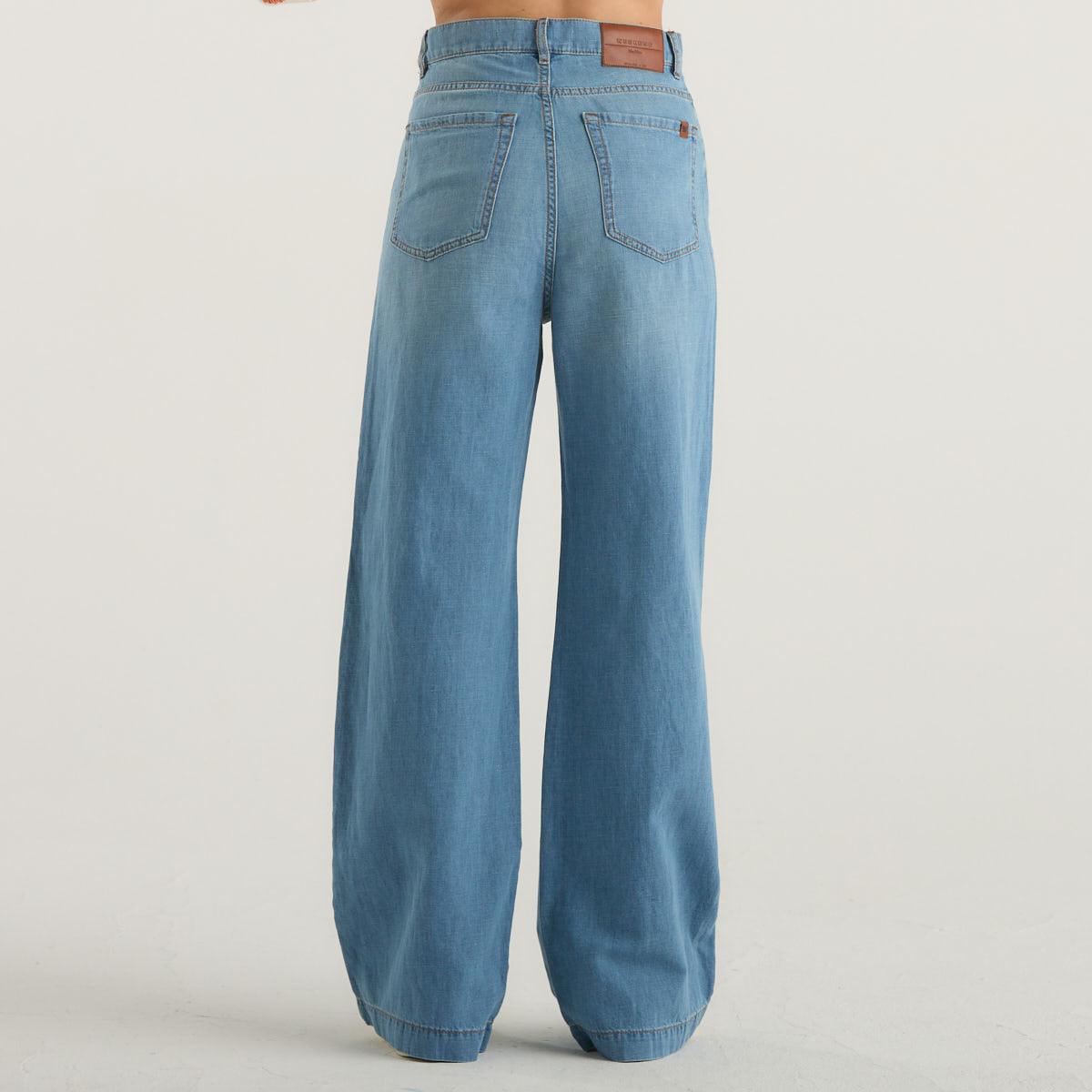 MaxMara denim in jersey di cotone e lino