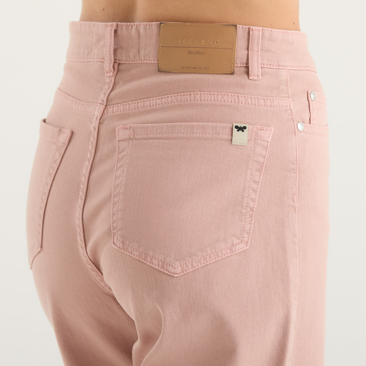 MaxMara pantalone wid leg rosa
