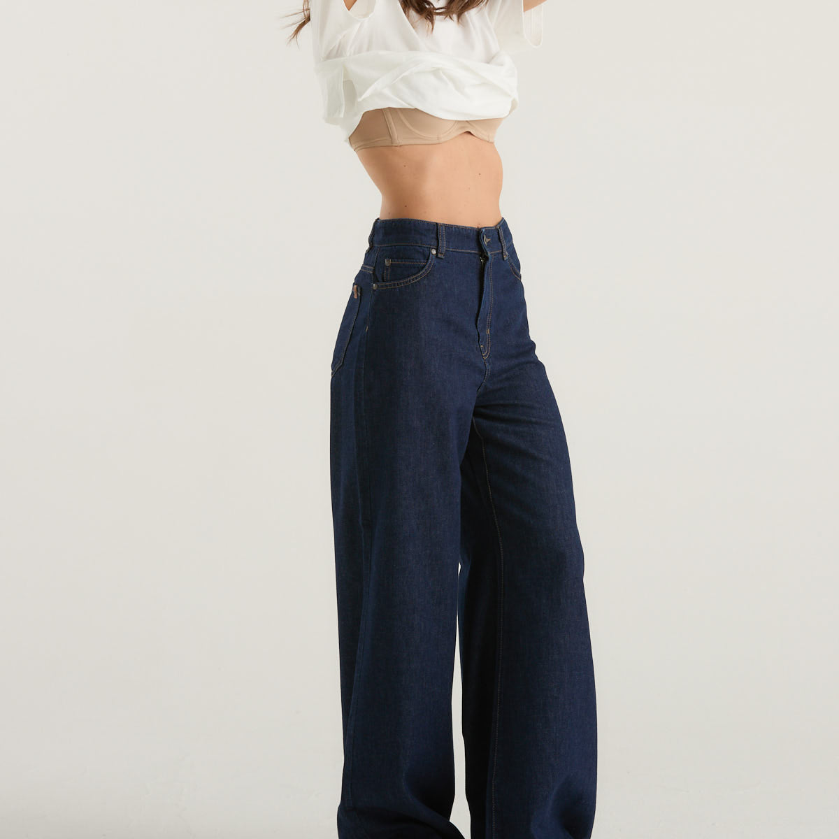 MaxMara jeans morbido blu