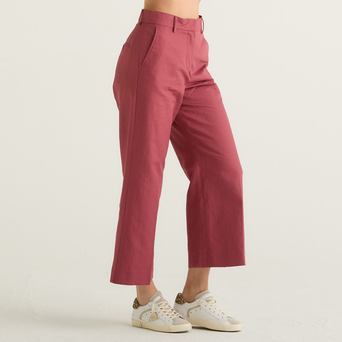 MaxMara pantalone cropped ciliegia