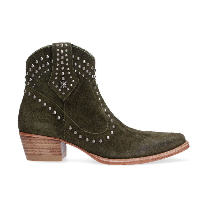 883 Police tronchetto texano camoscio verde