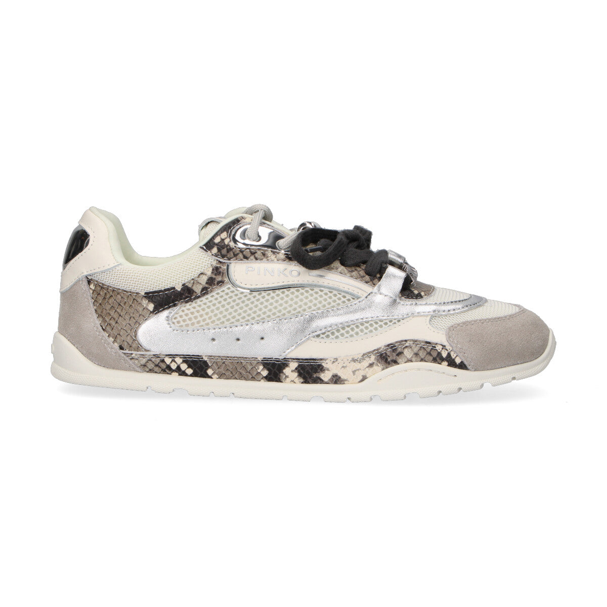 Pinko sneaker Yulia pelle camscio nylon bianca