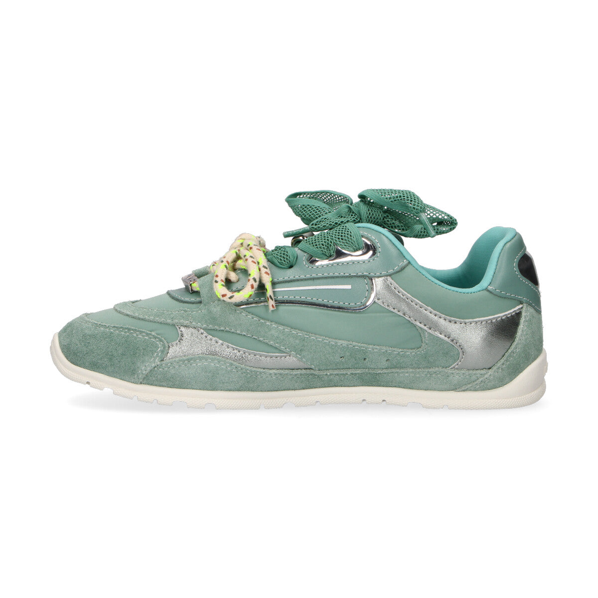 Pinko sneaker Yulia pelle camscio verde