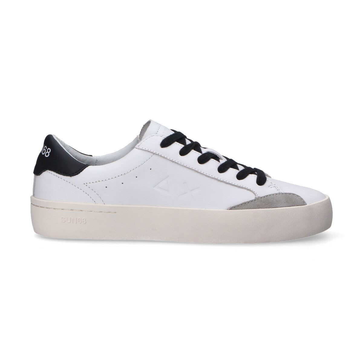 Sun68 sneaker Street Leather bianca nera