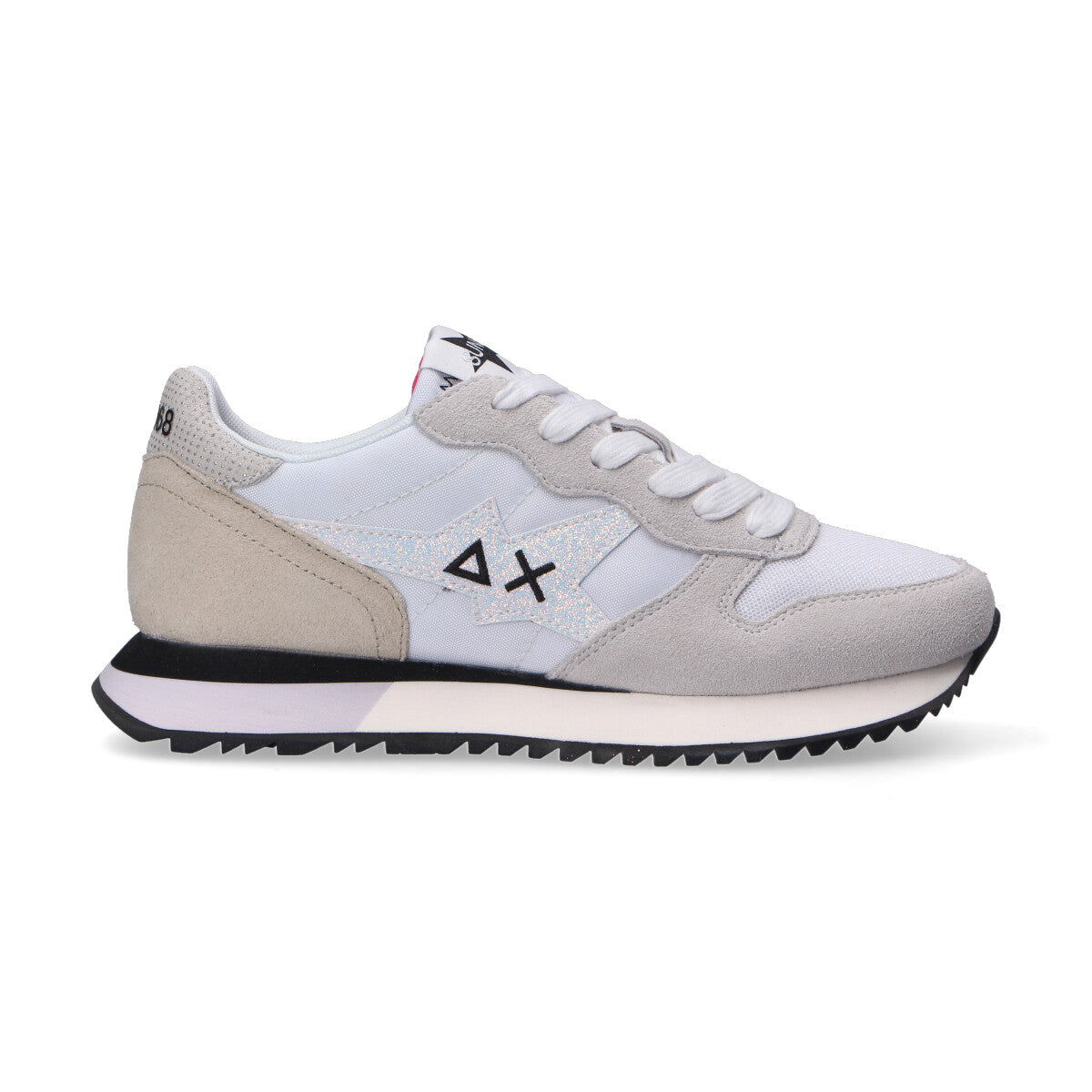 Sun68 sneaker Stargirl Glitter Logo bianca