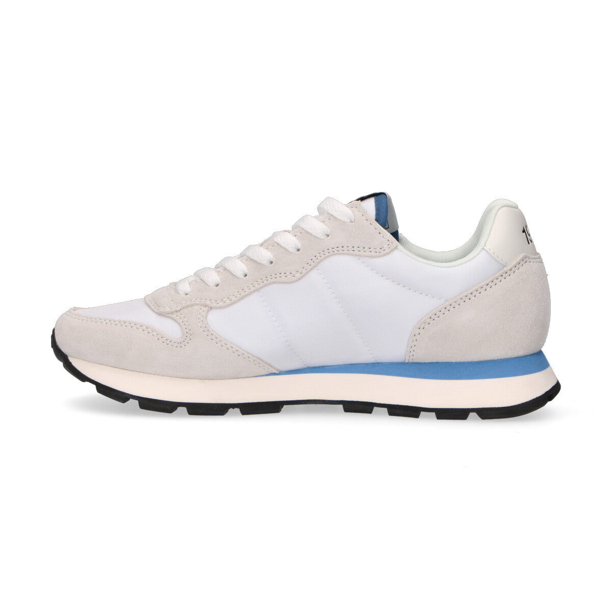Sun68 sneaker Tom Solid in nylon bianco azzurro