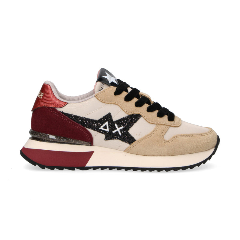 Sun68 sneaker Stargirl glitter logo panna
