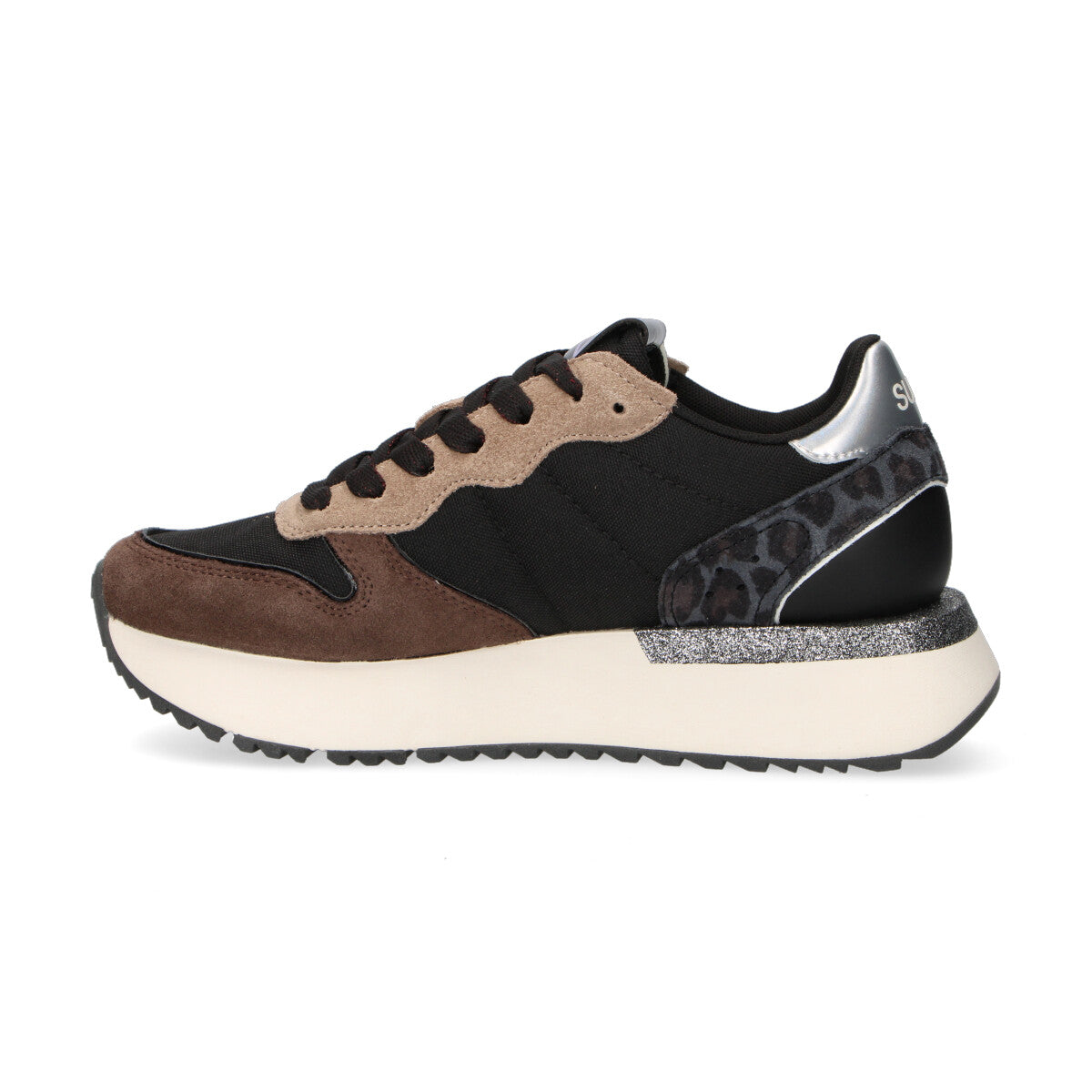 Sun68 sneaker Big Stargirl Mix Material nera